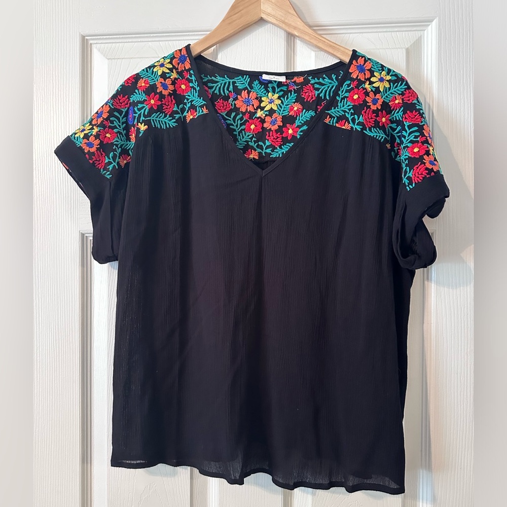 By together embroidered tee